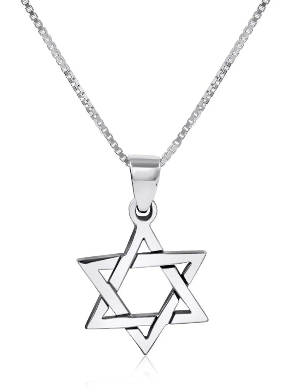 Sterling Silver Star of David Necklace Pendant | Jewish Jewelry for Men & Women